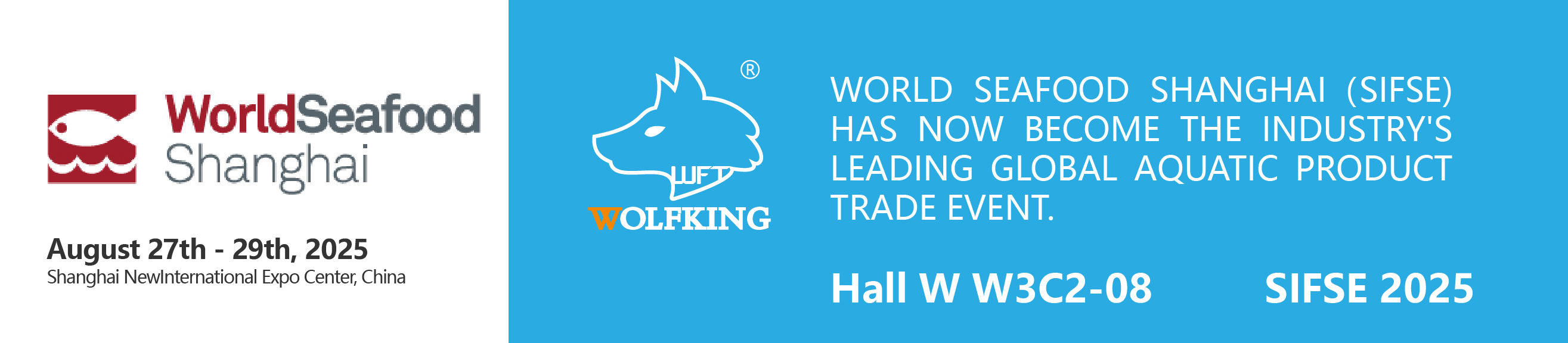 SIFSE 2025 - Worldseafood Shanghai - 27 -29 أغسطس ، 2025 - أراك في Booth W3C2-08 Sifse ، Hall W