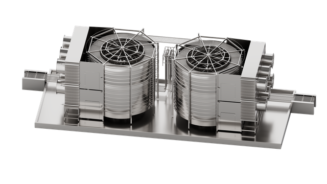 الفريزر الحلزوني ذو الدفع المباشر